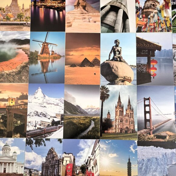 Travel Wall Collage Kit 50 Prints – World Landmarks & Scenic Decor NEW VUDECO - Picture 8 of 9